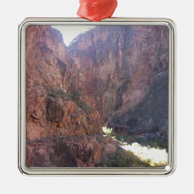 South Rim Grand Canyon National Park Phantom Ranch Metal Tree Decoration (Front)