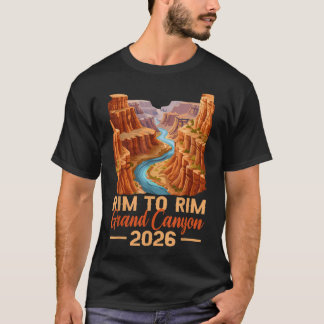 South Rim To North Rim Grand Canyon 2026 Hiking T-Shirt