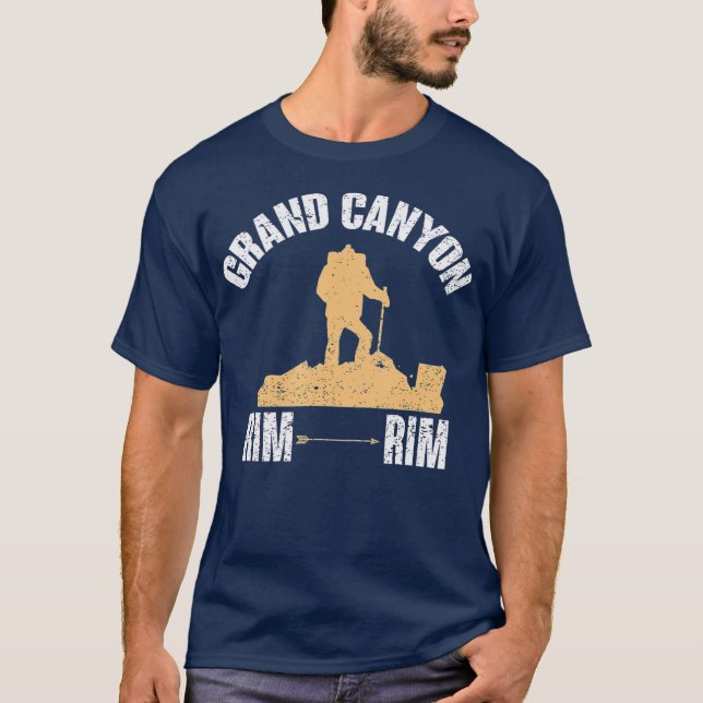 South Rim to North Rim Grand Canyon Hike in T-Shirt (Front)