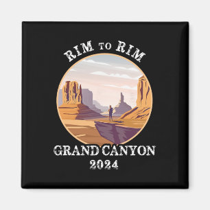South Rim To North Rim Grand Canyon National Park Magnet