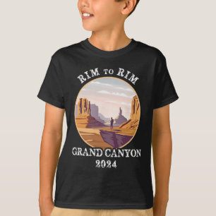 South Rim To North Rim Grand Canyon National Park T-Shirt