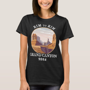 South Rim To North Rim Grand Canyon National Park T-Shirt