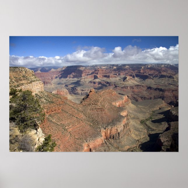 South Rim view of the Grand Canyon, Arizona, Poster (Front)