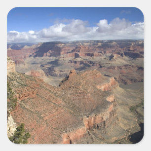 South Rim view of the Grand Canyon, Arizona, Square Sticker