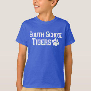 South School Tigers with Paw T-Shirt
