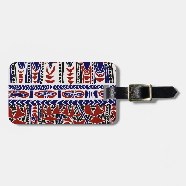 South Seas Samoa Batik Luggage Tag (Front Horizontal)