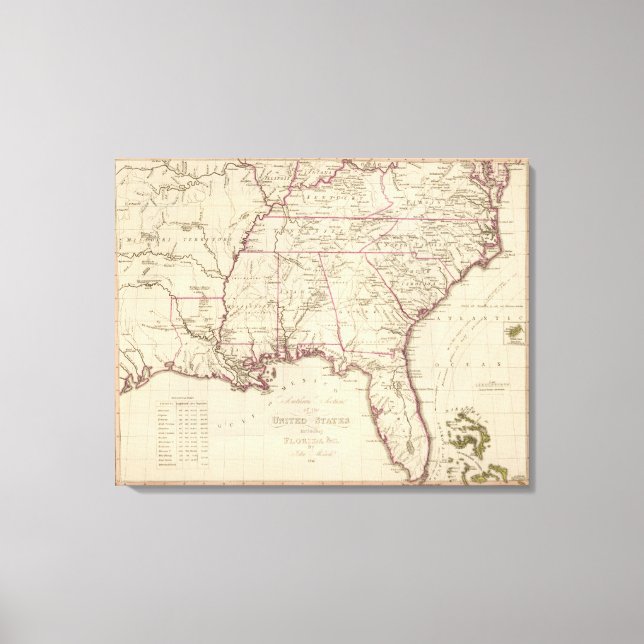 South section United States Canvas Print (Front)