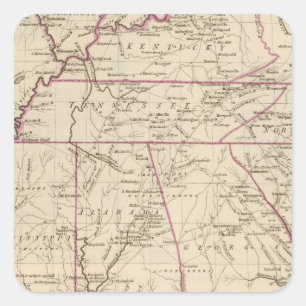 South section United States Square Sticker