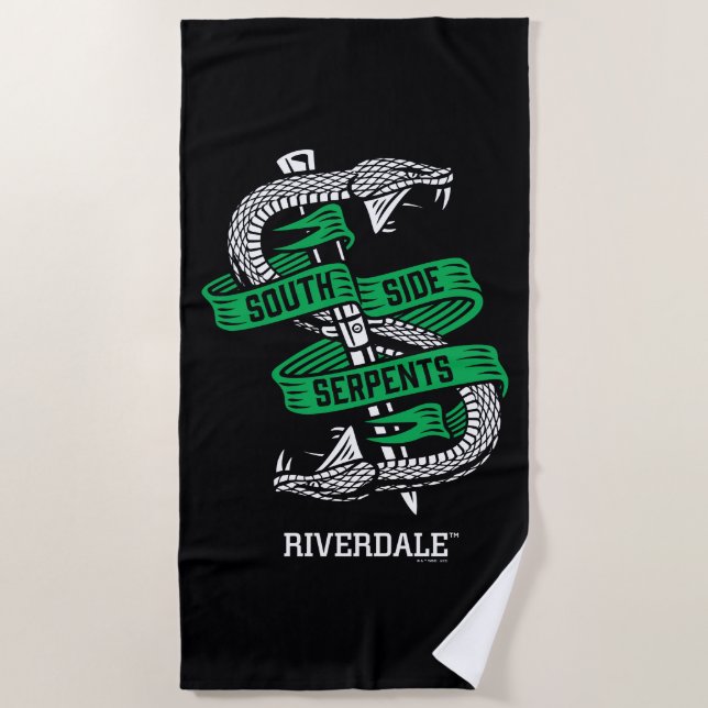 South Side Serpents Graphic Beach Towel (Front)