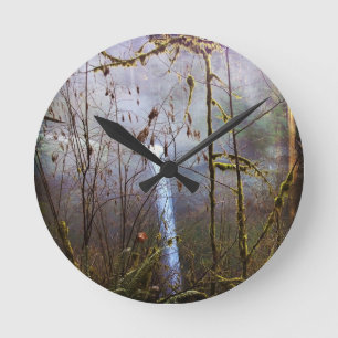 South Silver Falls, OR Round Clock