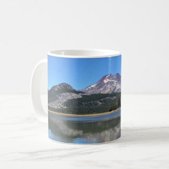 South Sister at Sparks Lake, OR Coffee Mug (Front Left)