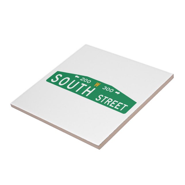 South Street, Philadelphia, PA Street Sign Tile (Side)