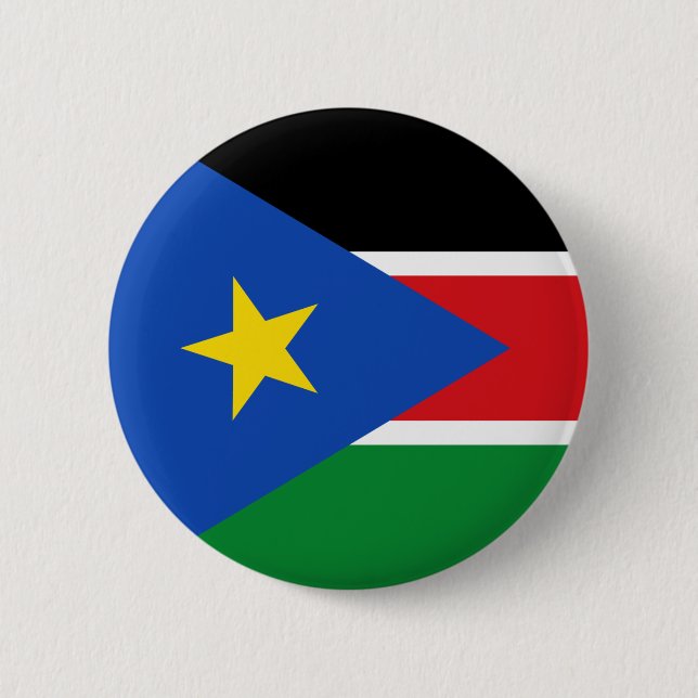 south sudan 6 cm round badge (Front)