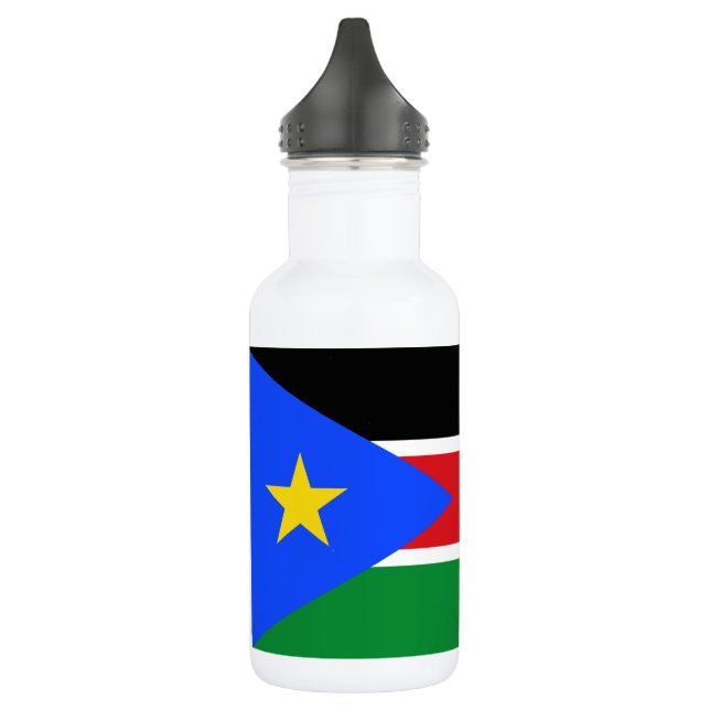 South Sudan Flag 532 Ml Water Bottle (Left)
