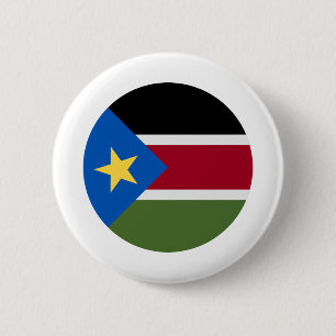 South Sudan Flag 6 Cm Round Badge