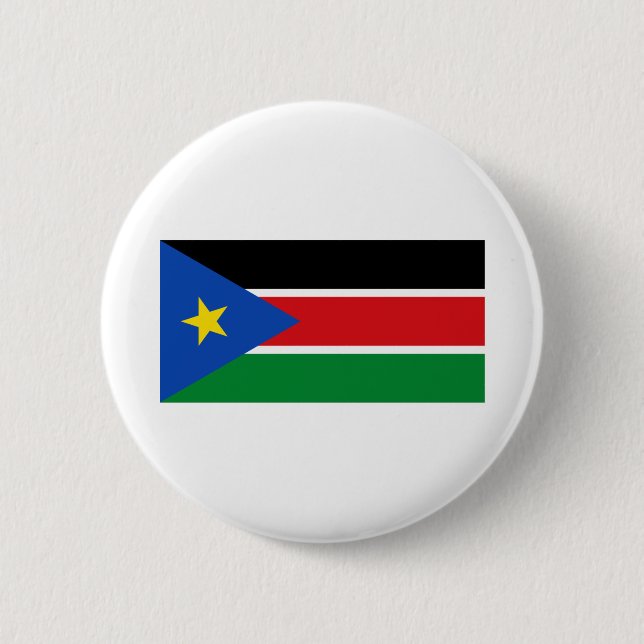 South Sudan Flag 6 Cm Round Badge (Front)