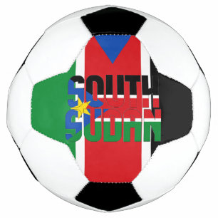 South Sudan Flag Adorable Patriotic Football