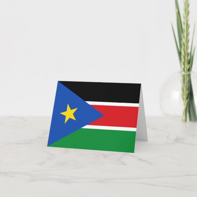 South Sudan Flag Card (Front)
