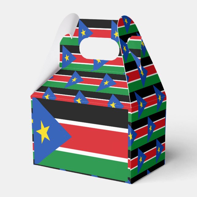 South Sudan Flag Favour Box (Back Side)