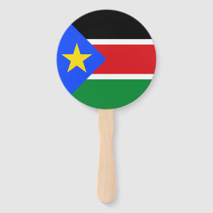 South Sudan Flag Hand Fan