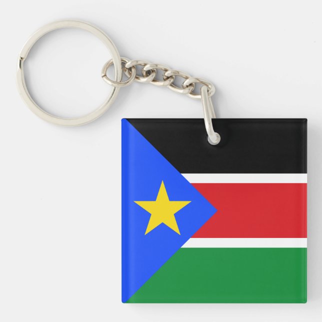 South Sudan Flag Key Ring (Front)