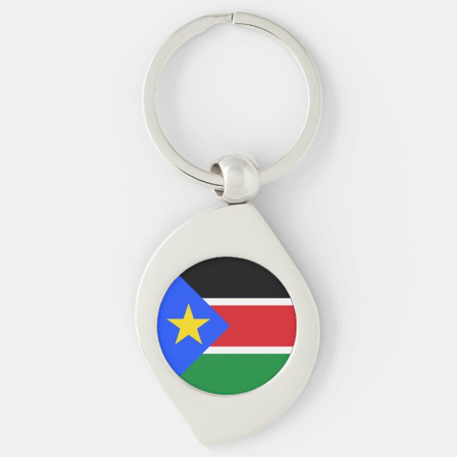 South Sudan Flag Key Ring (Front)