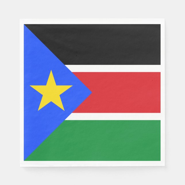 South Sudan Flag Napkin (Front)