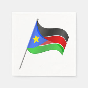 South Sudan Flag Paper Napkins