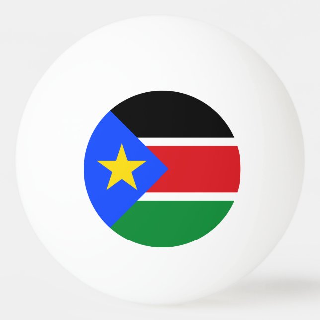 South Sudan Flag Ping Pong Ball (Front)
