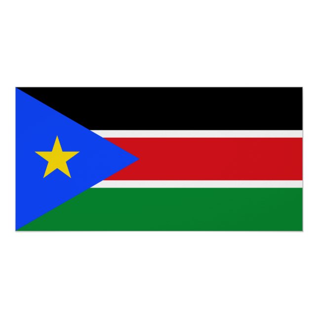 South Sudan Flag Poster (Front)