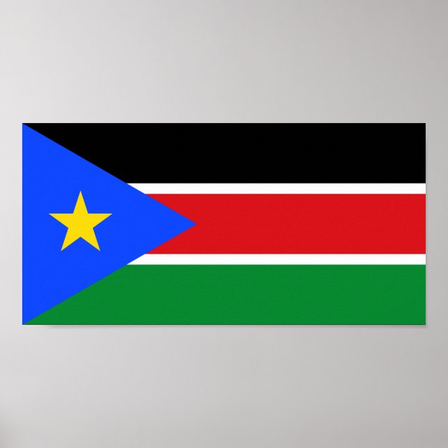 South Sudan Flag Poster (Front)