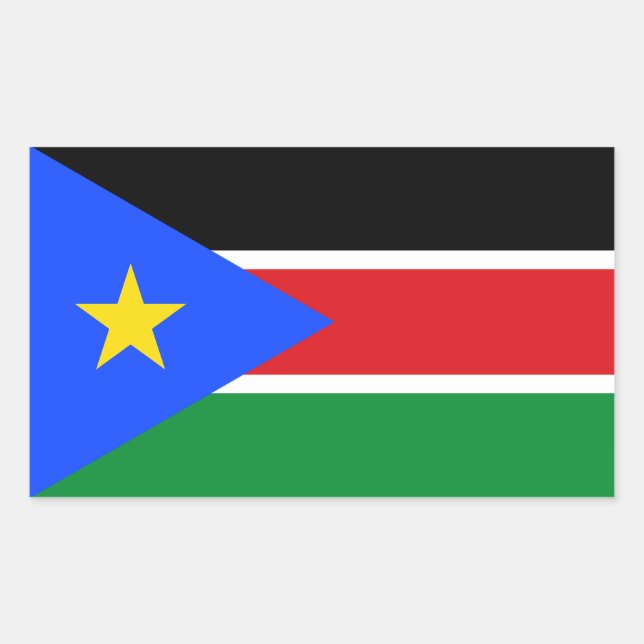 South Sudan Flag Rectangular Sticker (Front)