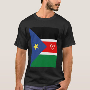 South Sudan Flag South Sudanese Heart Proud Nation T-Shirt