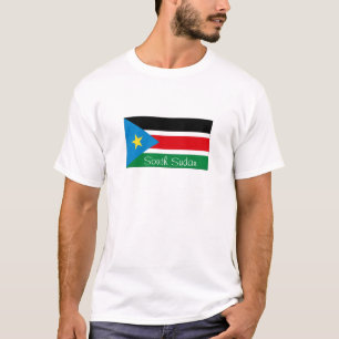 South Sudan flag souvenir tshirt
