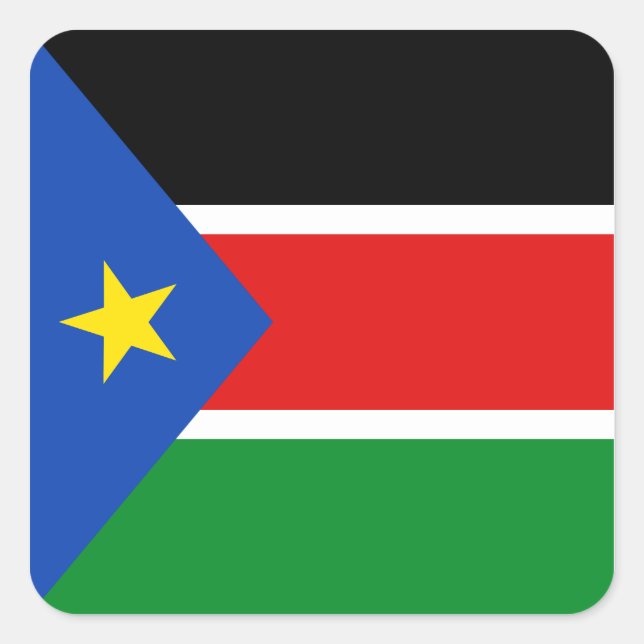 South Sudan Flag Sticker (Front)