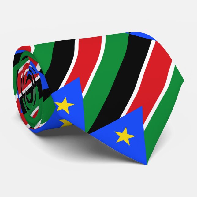 South Sudan Flag Tie (Rolled)