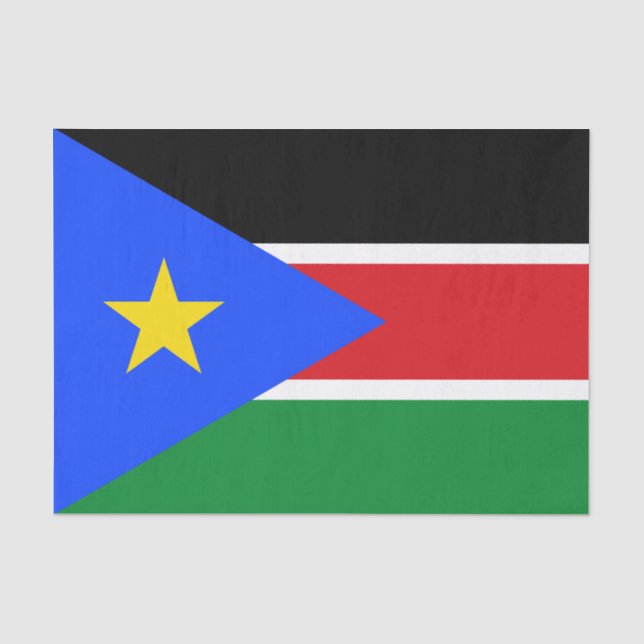 South Sudan Flag Tissue Paper (Front)