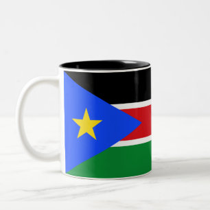 South Sudan Flag Two-Tone Coffee Mug