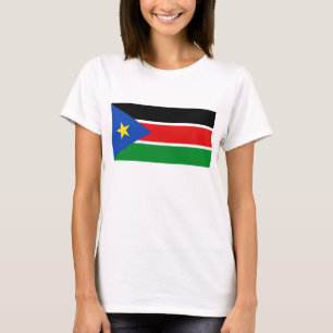 South Sudan Flag x Map T-Shirt