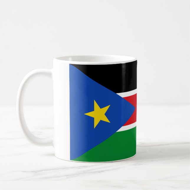 South Sudan National Flag Coffee Mug (Left)