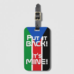 South Sudan National Flag Funny Patriotic Luggage Tag