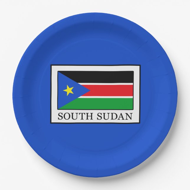 South Sudan Paper Plate (Front)