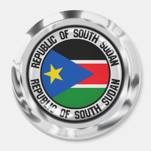 South Sudan Round Emblem Magnet