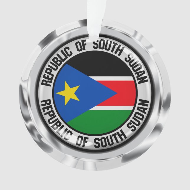South Sudan Round Emblem Ornament (Front)