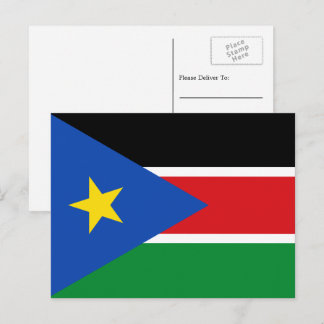 South Sudanese Flag, Flag of South Sudan Postcard