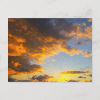South Texas Plains Sunset Postcard