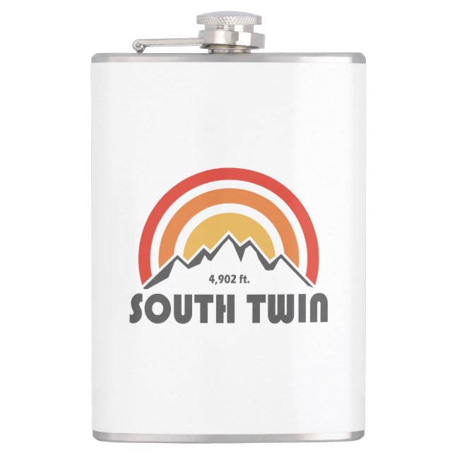 South Twin Mountain New Hampshire Hip Flask (Front)