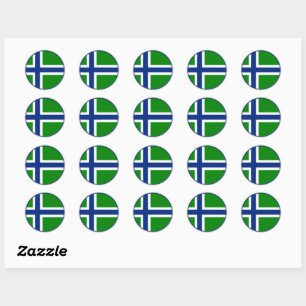 South Uist Flag Classic Round Sticker
