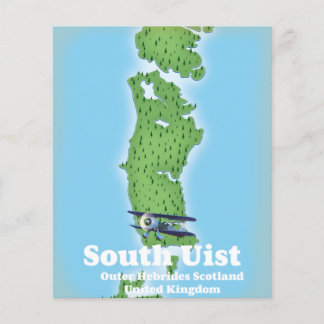 South Uist Outer Hebrides Scotland map Flyer
