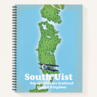 South Uist Outer Hebrides Scotland map Notebook